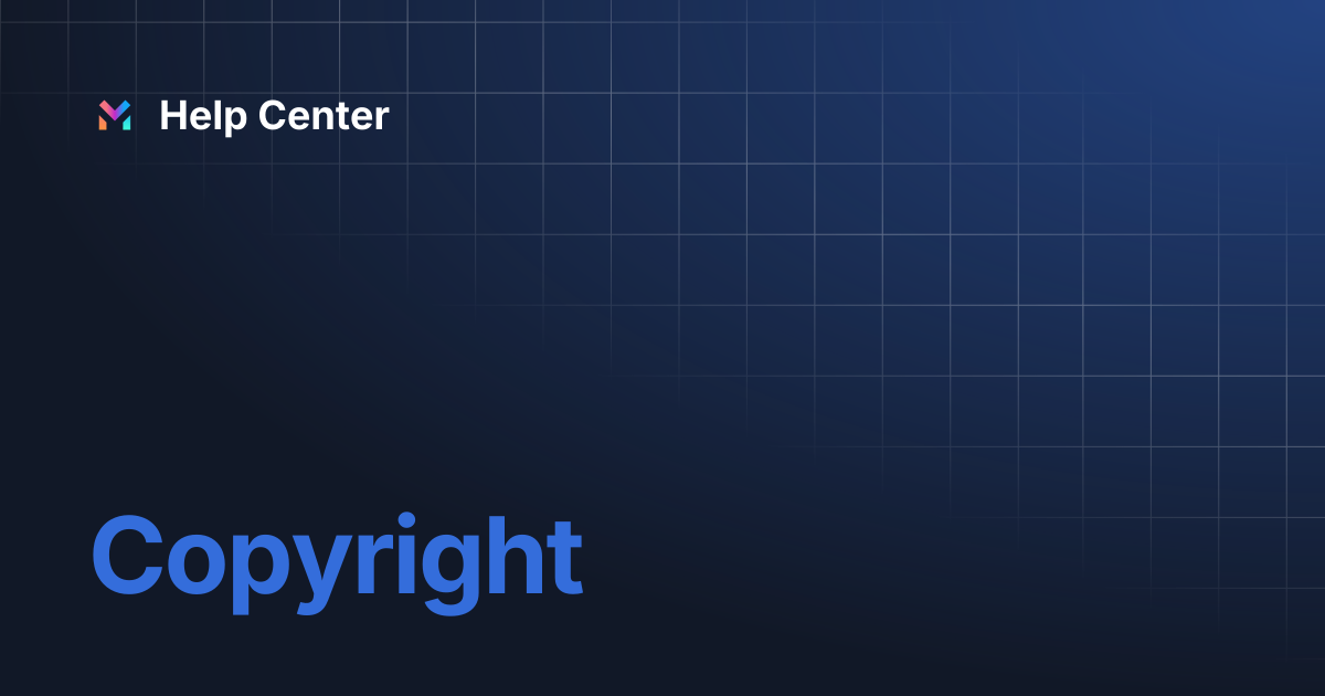 COPYRIGHT HELP CENTER intelligence overview